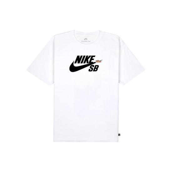 Kids Nike SB Tee Logo (White/Black)