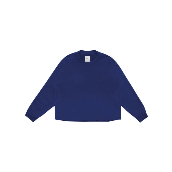Cropped Crewneck Sweatshirt (Azure)