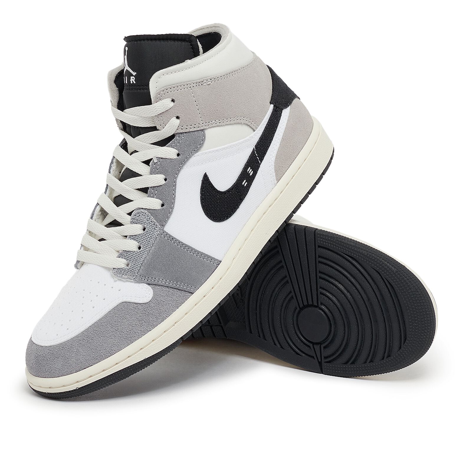 Jordan 1 mid deals gray