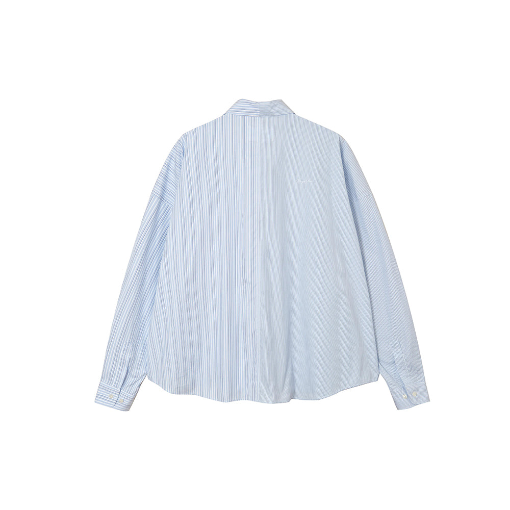 2 Face Dress Shirt V2 - Blue Stripes