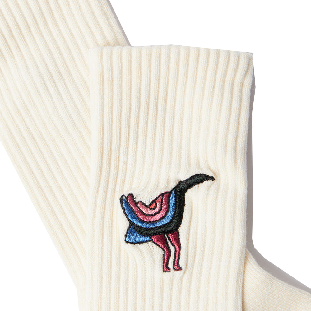 Angry Duck Crew Socks (Off White)