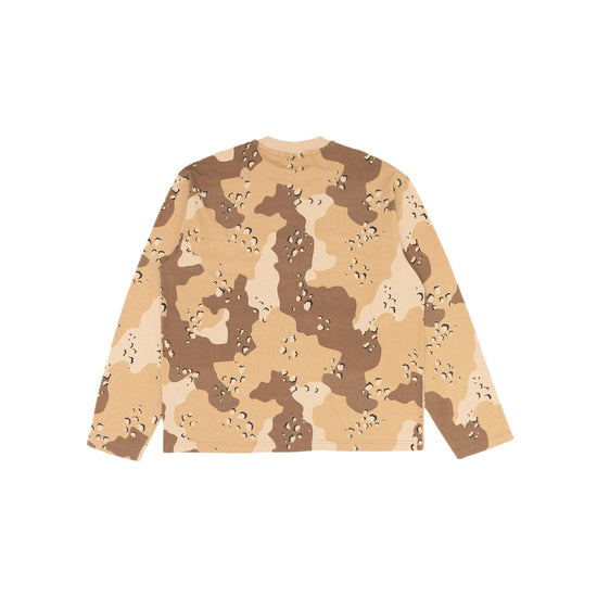 Heavy Washed LS Crew (desert camo)