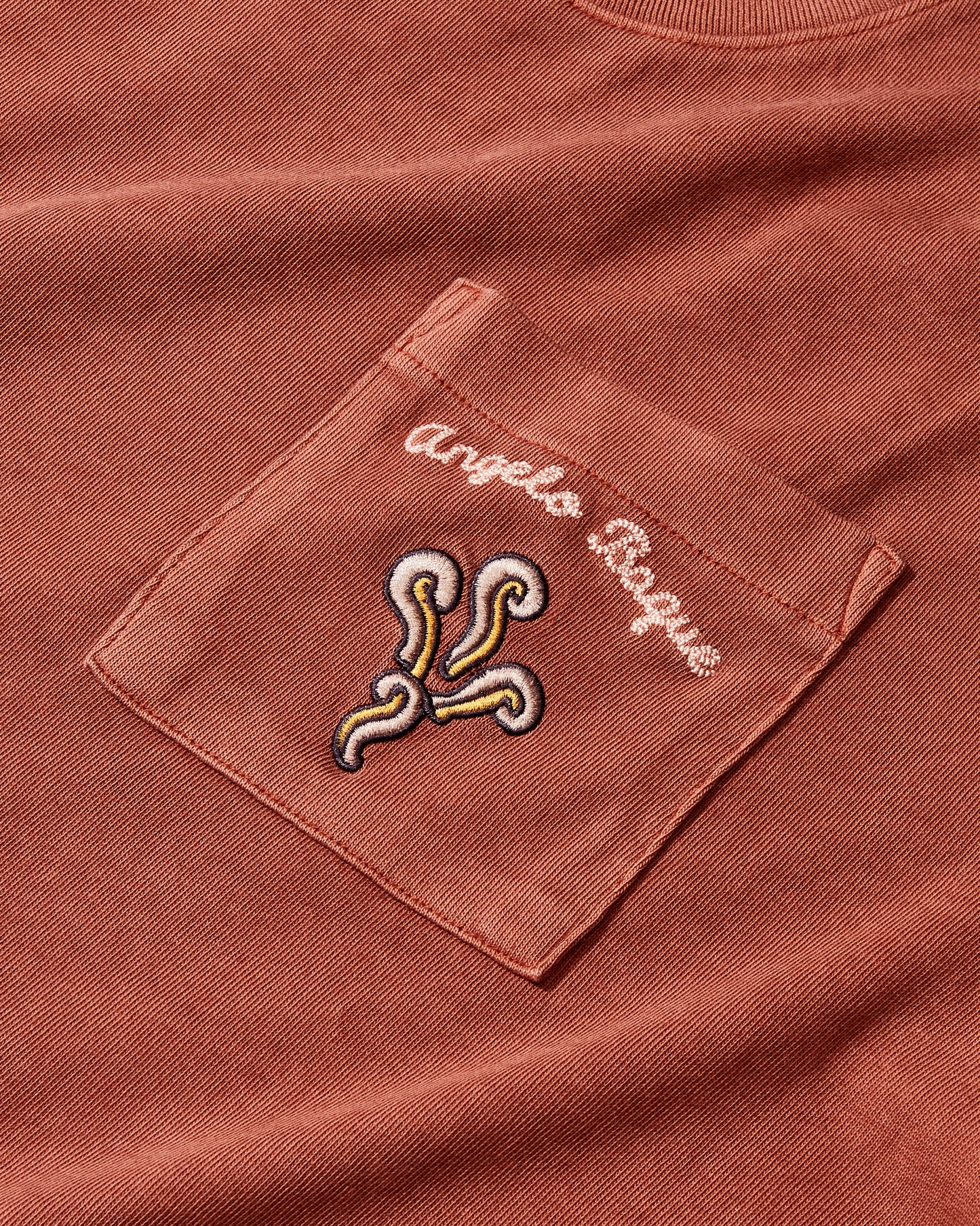 Angelo Baque x Champion Crewneck T-Shirt (Vintage Dye Chestnut)