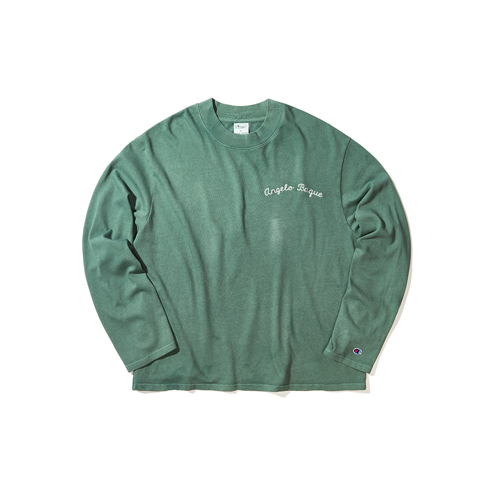 Angelo Baque x Champion Mock Turtle Neck Long Sleeves  (Vinted Met Green)