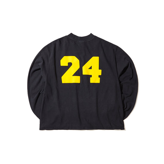 Angelo Baque x Champion Mock Turtle Neck Long Sleeves  (Vintage Dye Black)