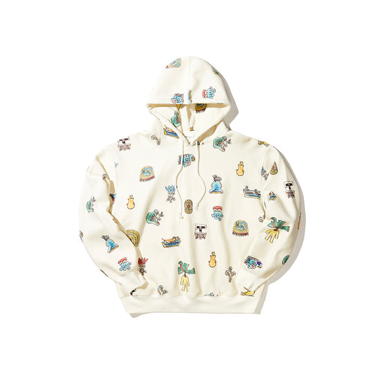 Angelo Baque x Champion Hooded Sweatshirt (Codex Chalk White)