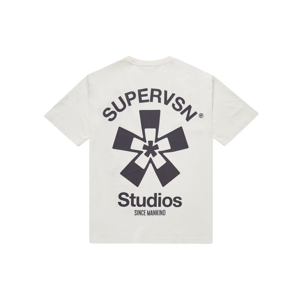 قميص سوبرفسن بنقشة نجمة بسيطة (عظمي)