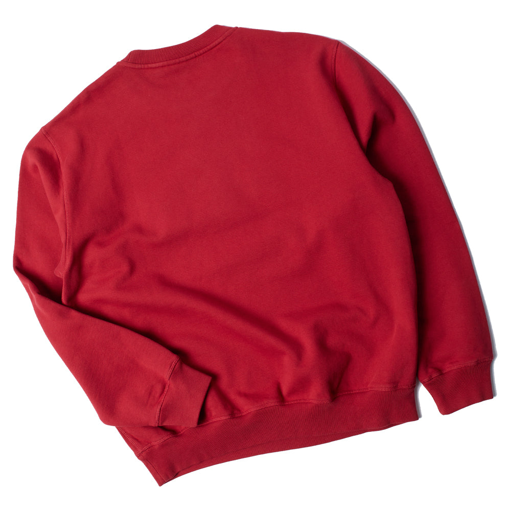 Rounded Par Crew Neck Sweatshirt (Ruby Red)