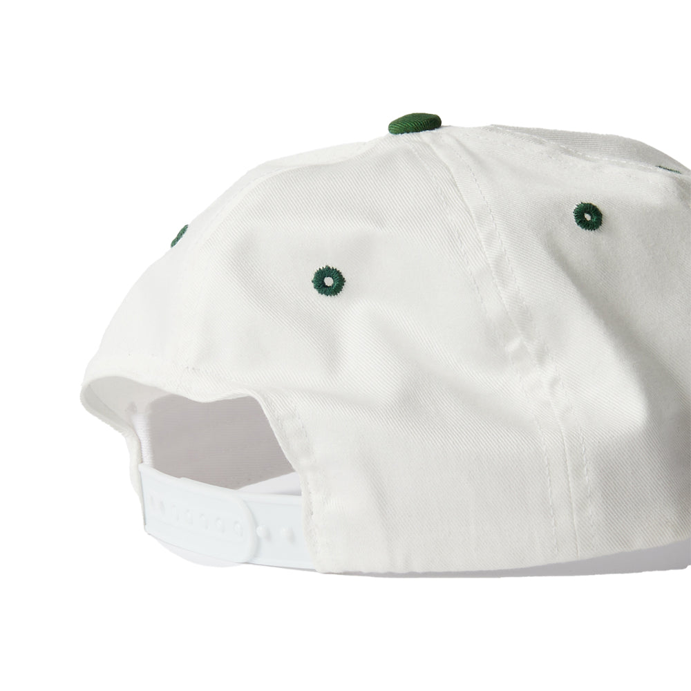 Balled 6 Panel Hat (White)