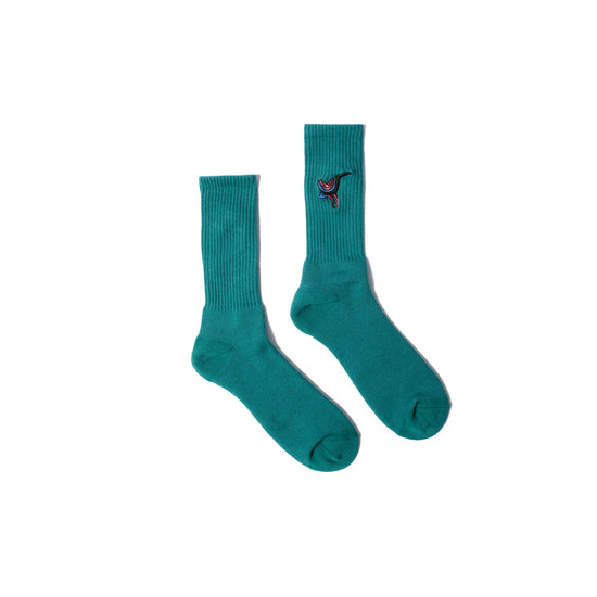 Angry Duck Crew Socks (Pine Green)