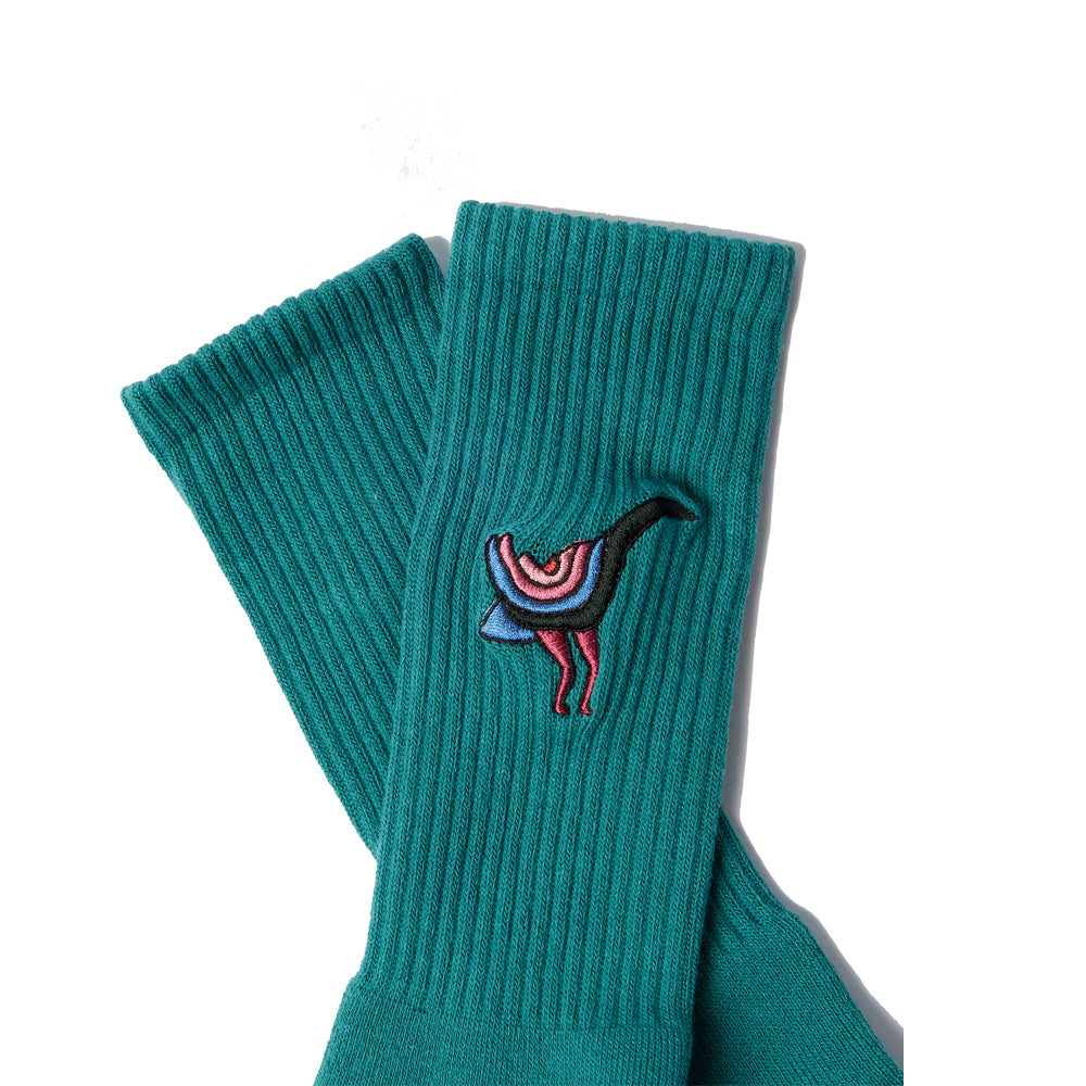 Angry Duck Crew Socks (Pine Green)