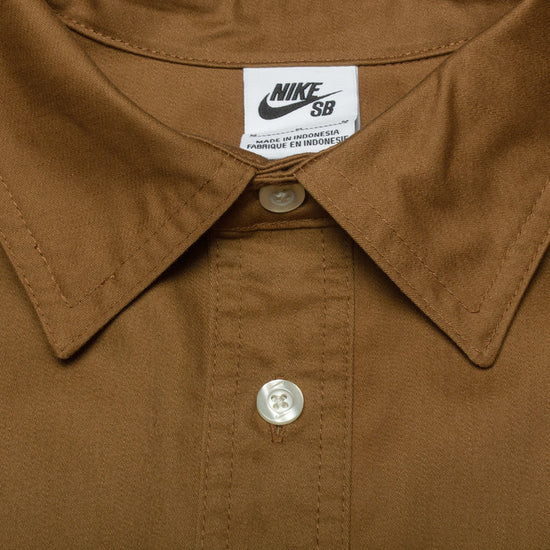 Nike SB Tanglin SS Woven Button Up (Ale Brown)