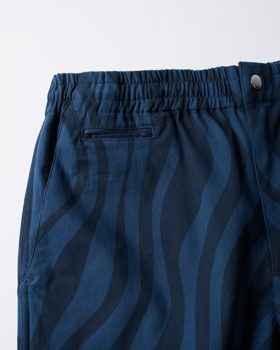 flowing stripes pants (blue)