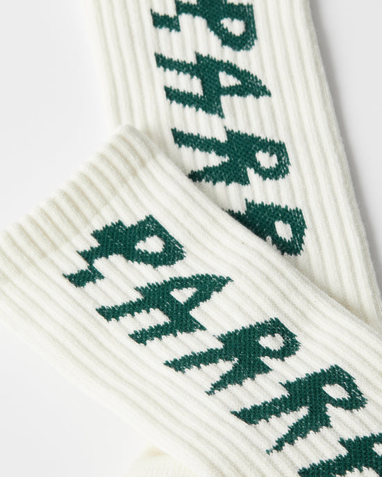 Shocker Logo Crew Socks (White)