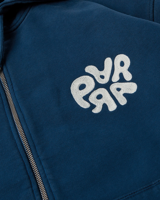 1976 Logo Zip Hooded Sweatshirt (Blue)