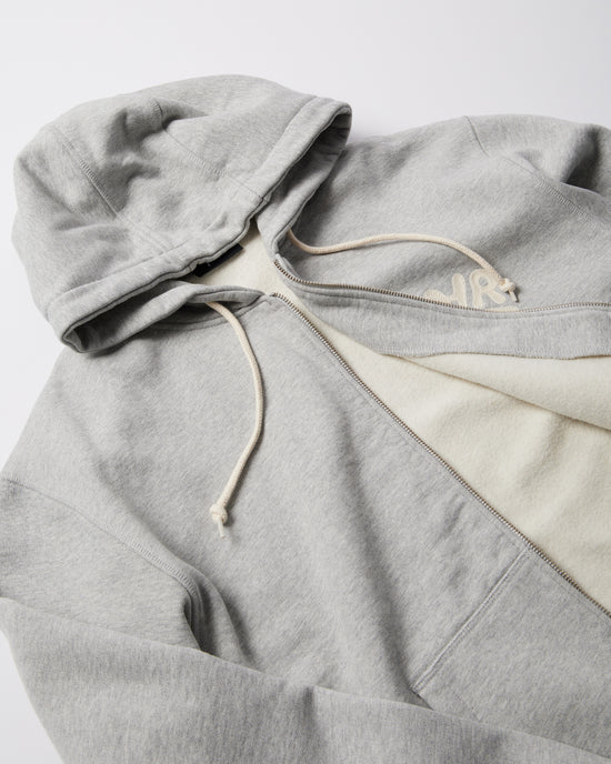 1976 Logo Zip Hooded Sweatshirt (Heather Grey)