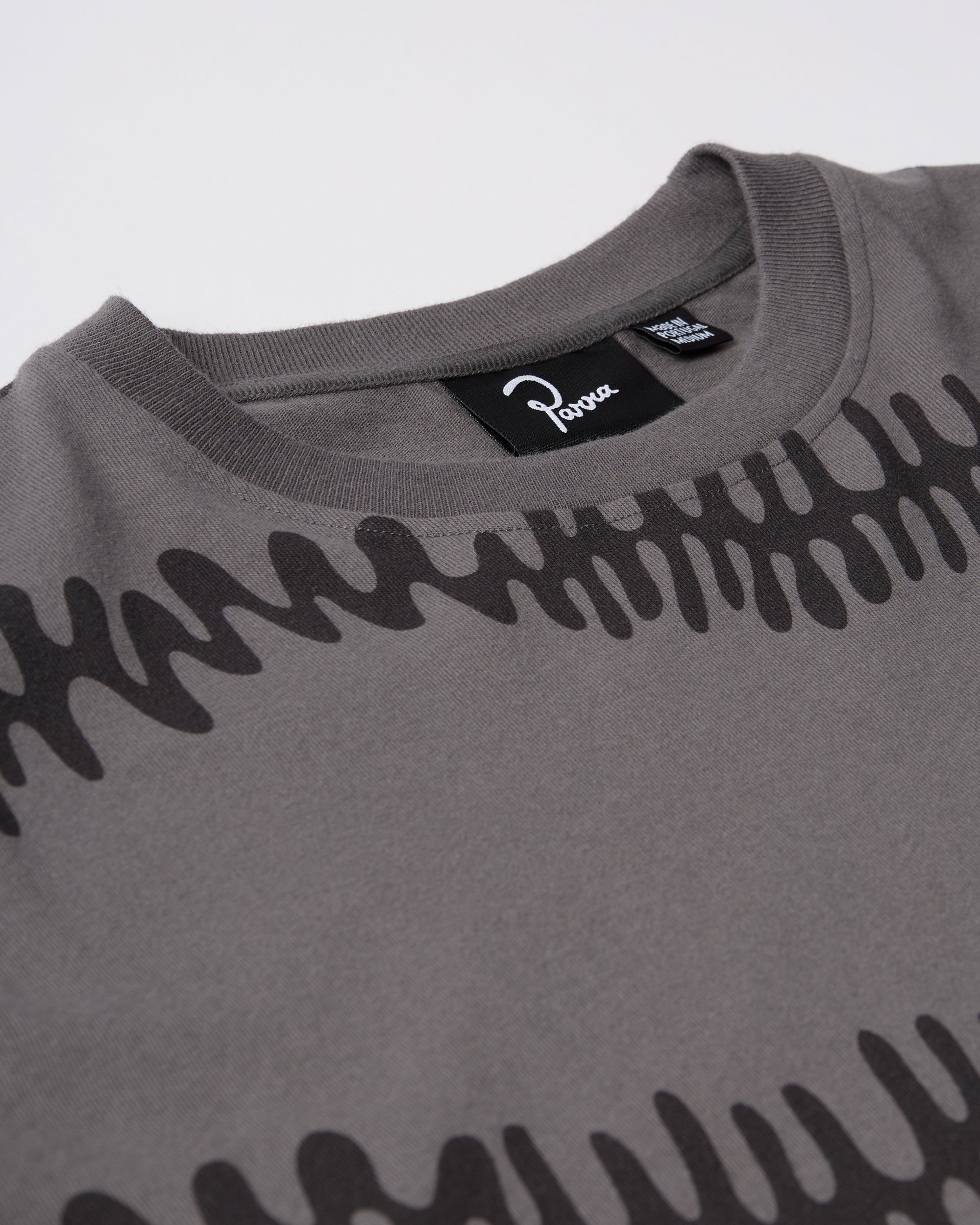 Stitched Skull Long Sleeve T-Shirt (Washed Brown)