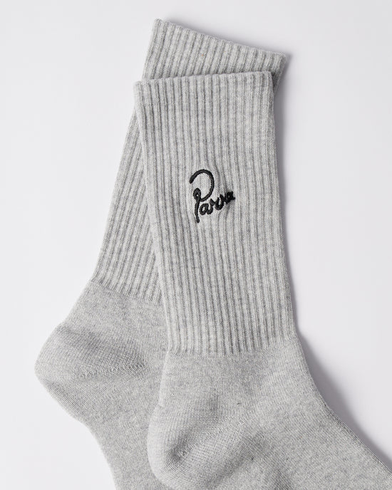 Signature Crew Socks (Grey)