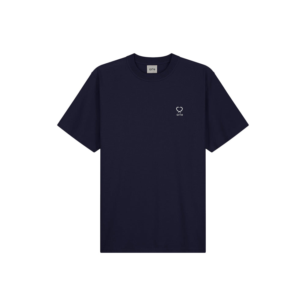 Teo Small Heart T-shirt (navy)