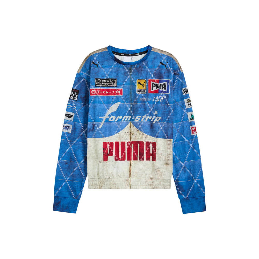 A$Ap Rocky x Puma Quilted Sweatshirt - Clyde Royal
