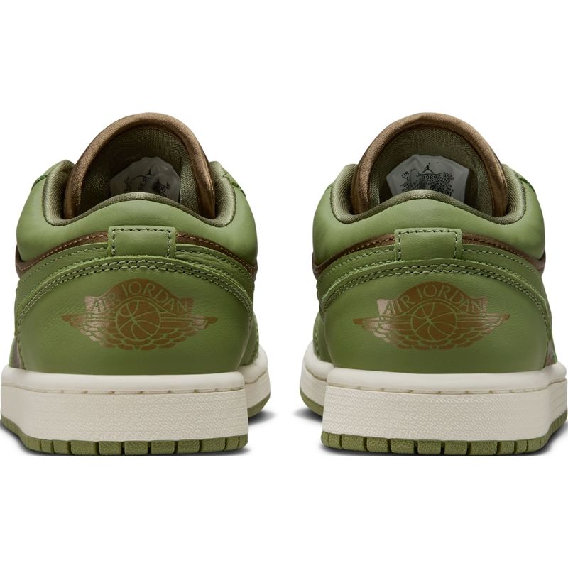 Women's Air Jordan 1 Low SE (Brown Kelp/Light Olive)