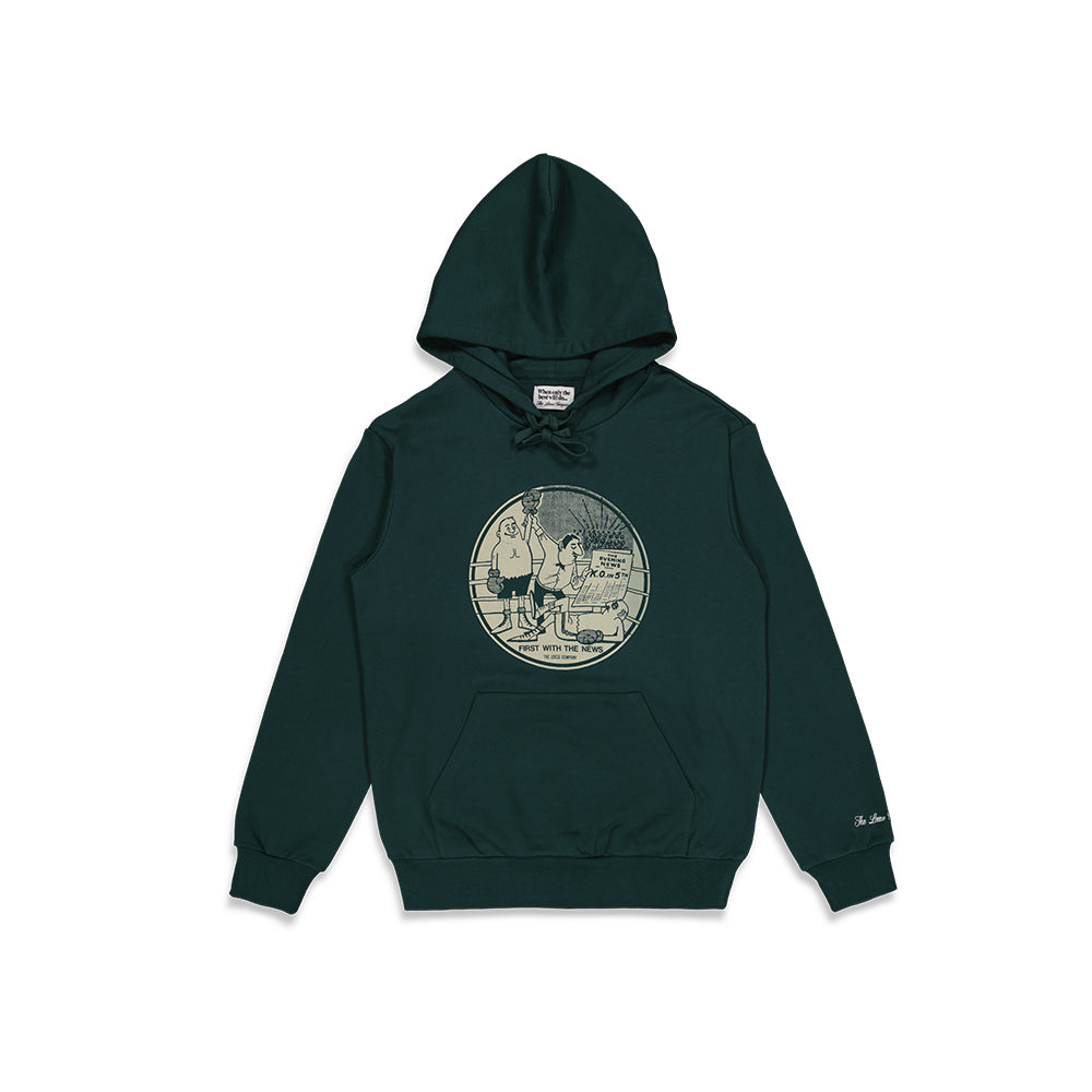 First With The News Hoodie (Dark Green)