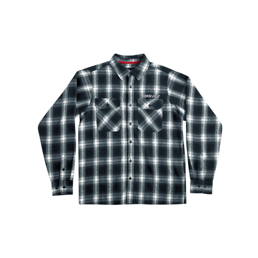 Black and store white flannel shirt