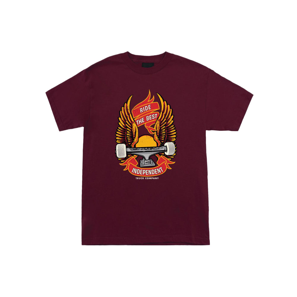 Ride Free S/S Midweight T-Shirt (Ath Maroon)