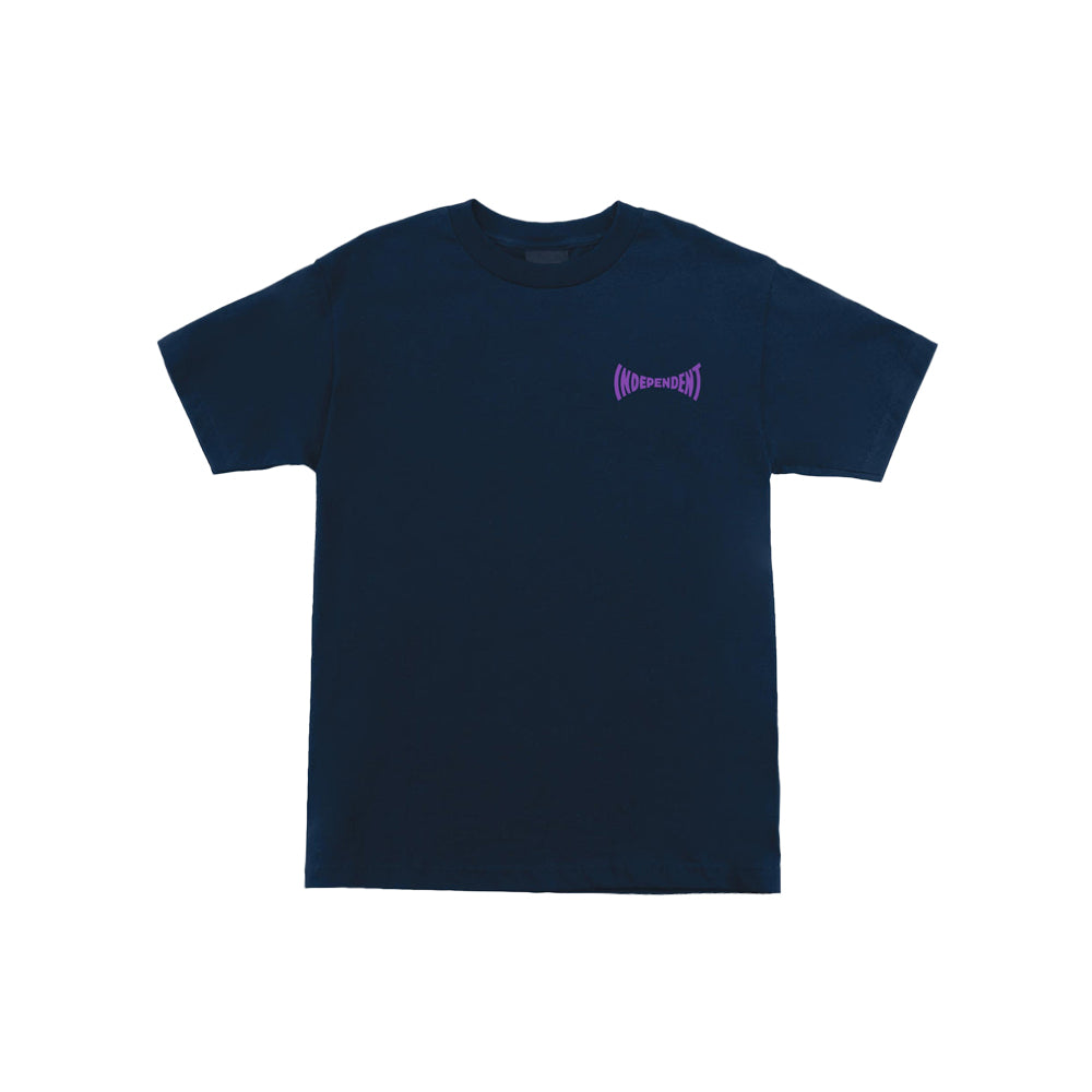 Spanning Chest S/S Heavyweight T-Shirt (Navy)