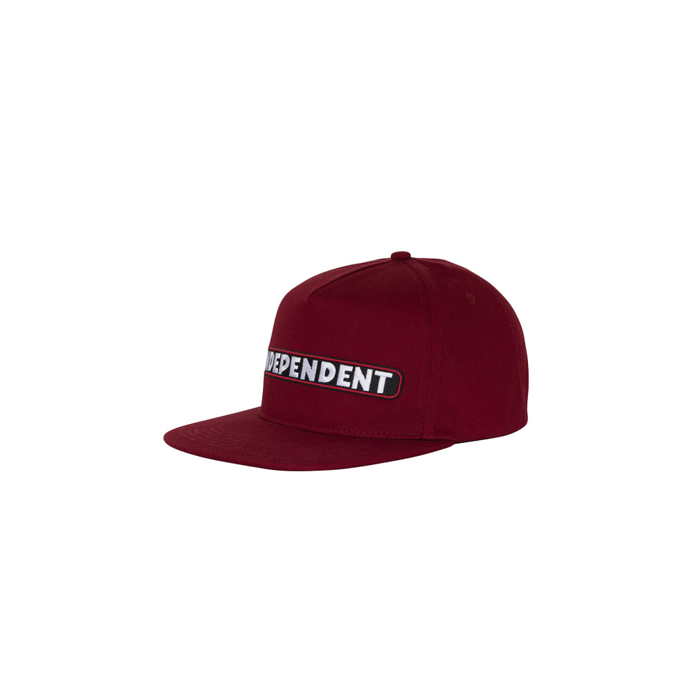 BTG Speed Bar Snapback Structured Hat (Maroon)