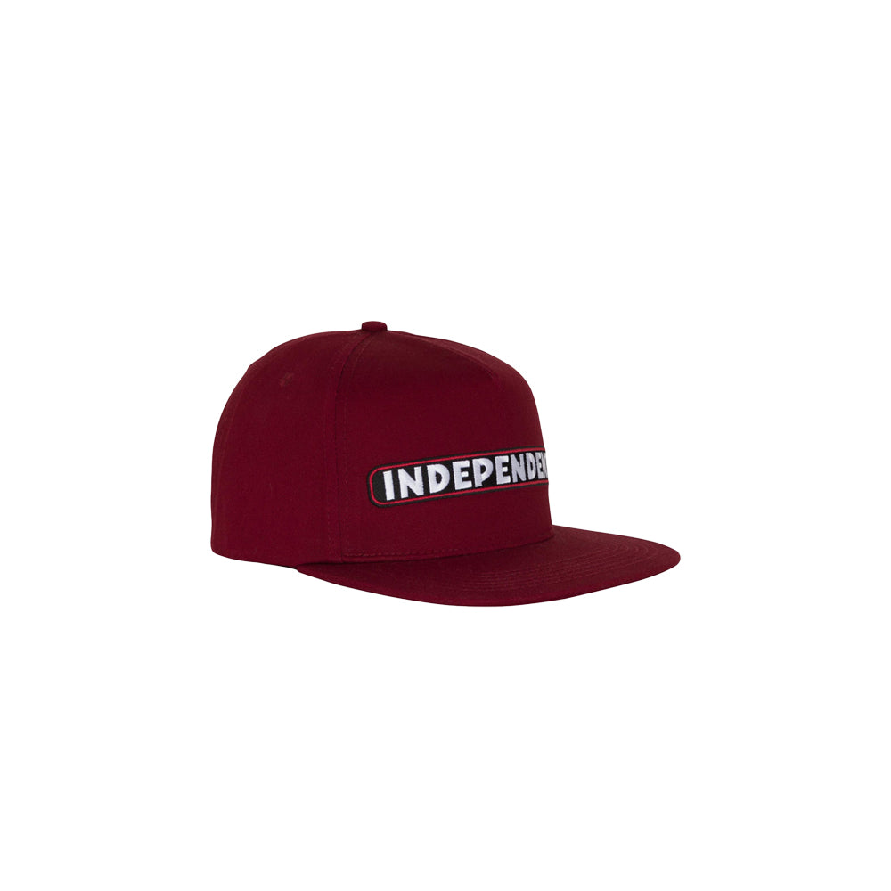 BTG Speed Bar Snapback Structured Hat (Maroon)