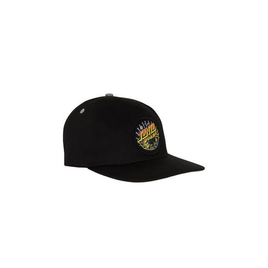 Kendall Wolf Dot Snapback Mid Profile Hat (Black)