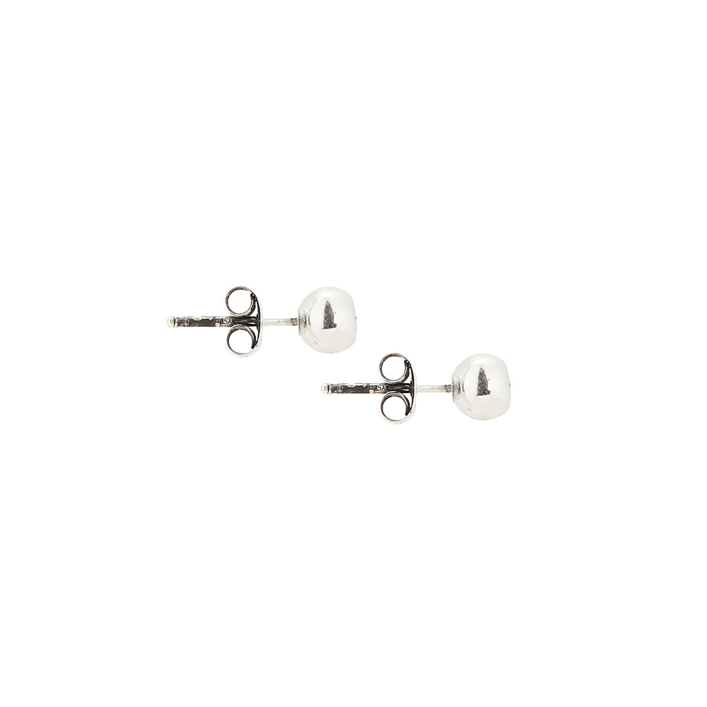 8 Ball Earrings - Silver