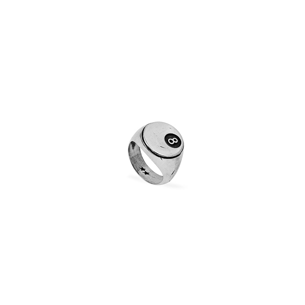 8 Ball Ring - Silver