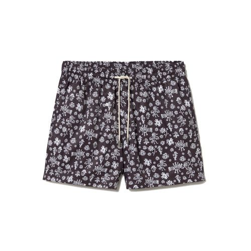 Classic Swim Shorts Black Mexican Birds x Marion Deuchars