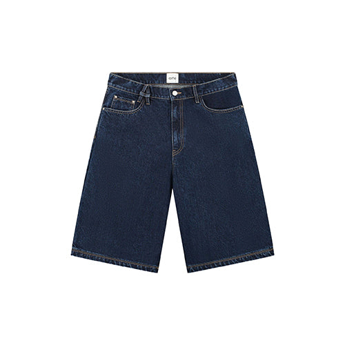 Belt Detail Shorts (Dark Wash)