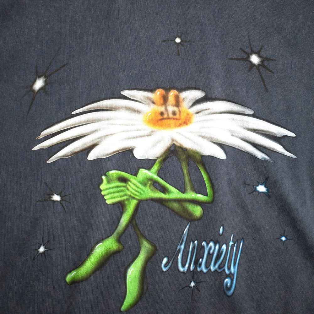 Anxiety Flower Tee - Vintage Blue