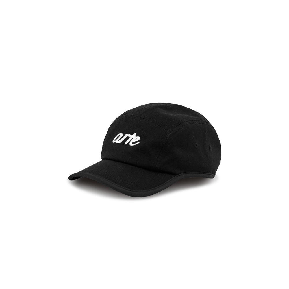 5 Panel Embroidery Cap (Black)