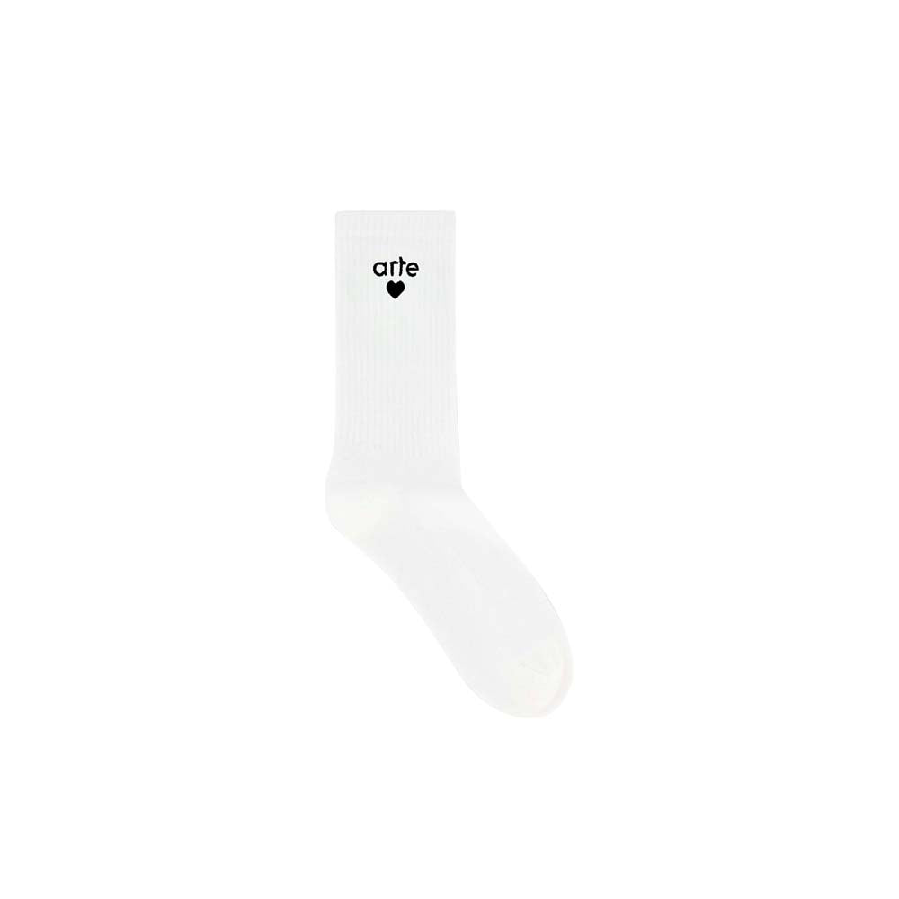 Basic Arte Heart Socks (White)