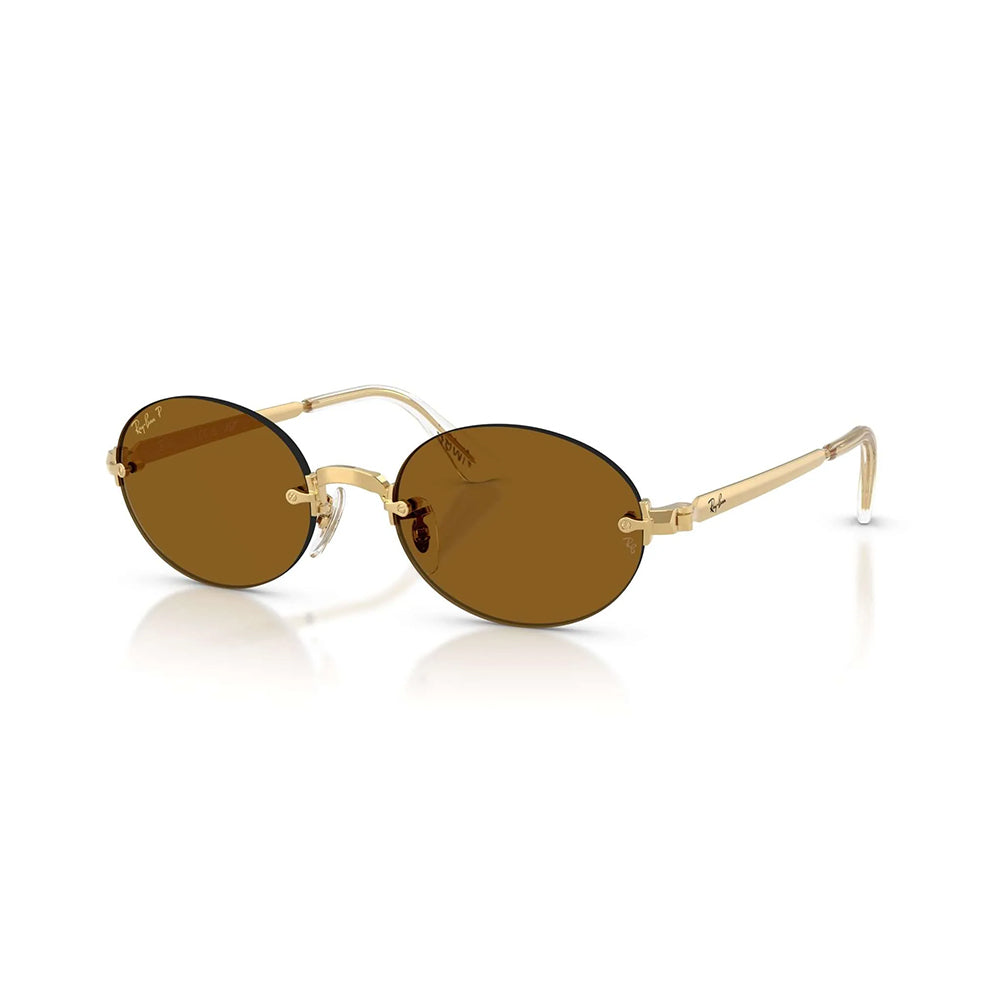 A$AP Rocky x Ray Ban Rimless - Arista/Dark Brown Polar