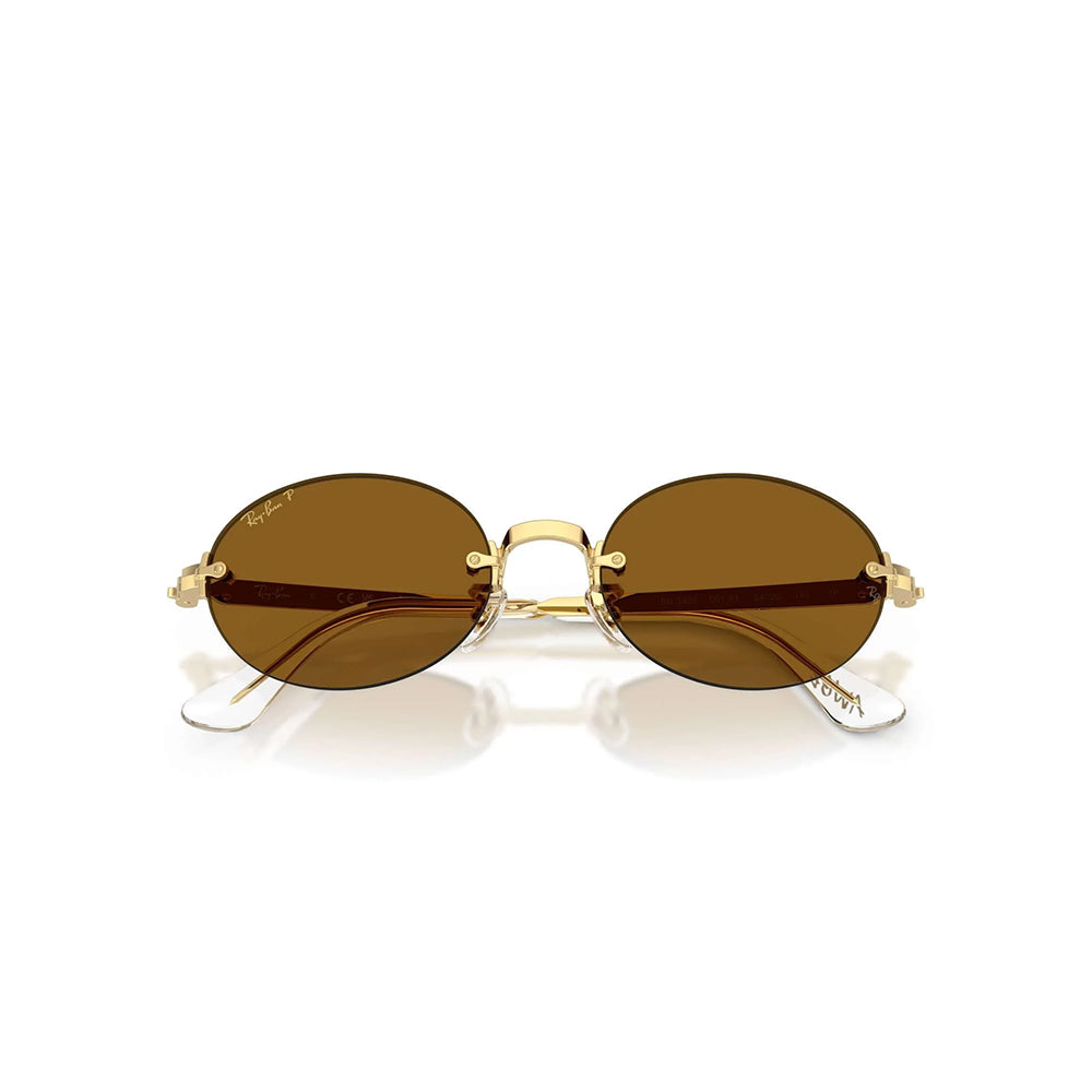 A$AP Rocky x Ray Ban Rimless - Arista/Dark Brown Polar