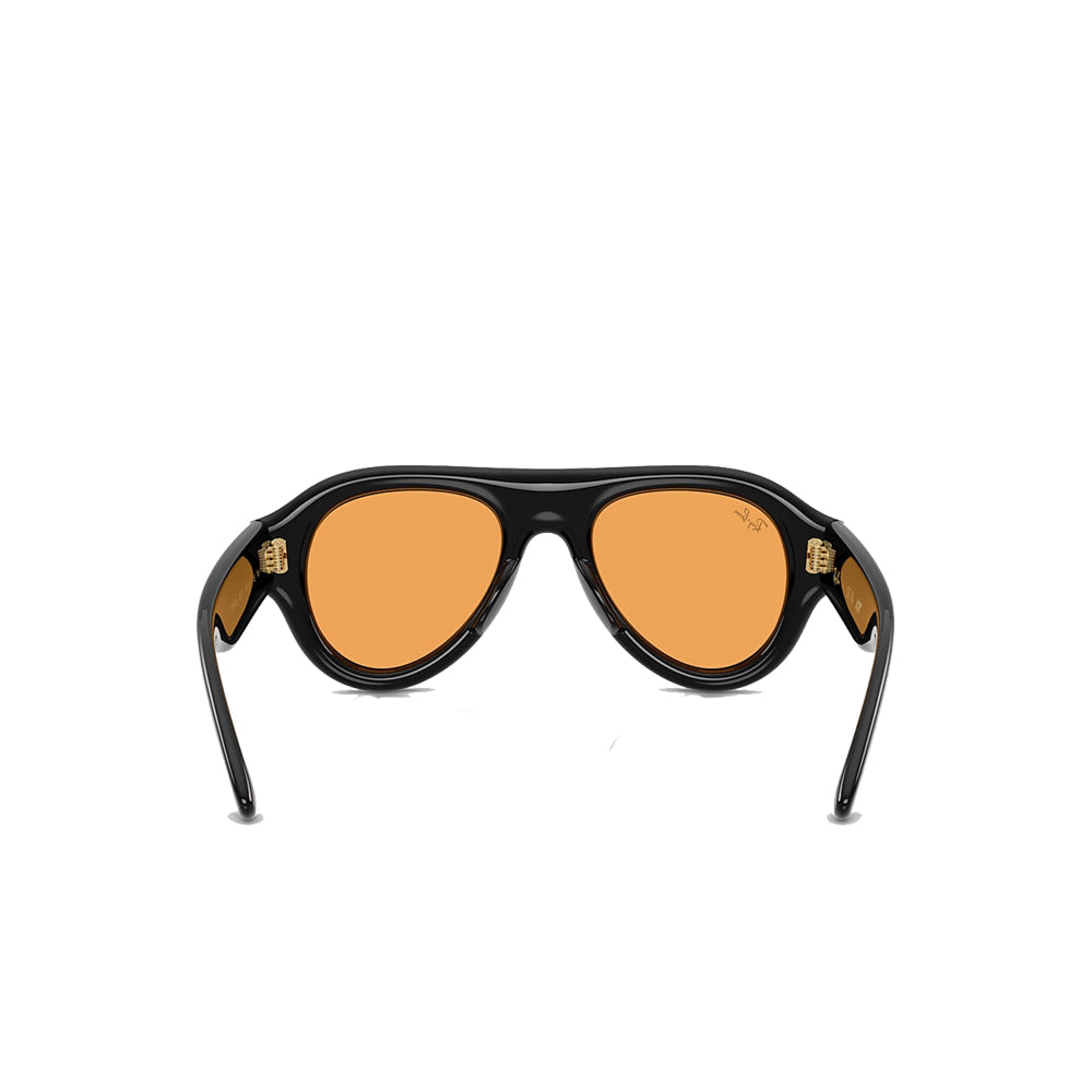 A$AP Rocky x Ray Ban Aviator Puffer - Black/Orange