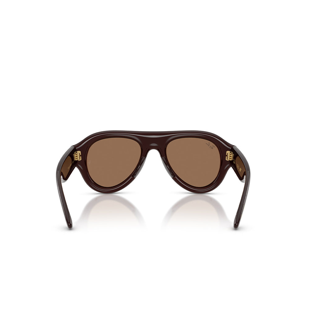 A$AP Rocky x Ray Ban Aviator Puffer - Transparent Brown/Dark Brown