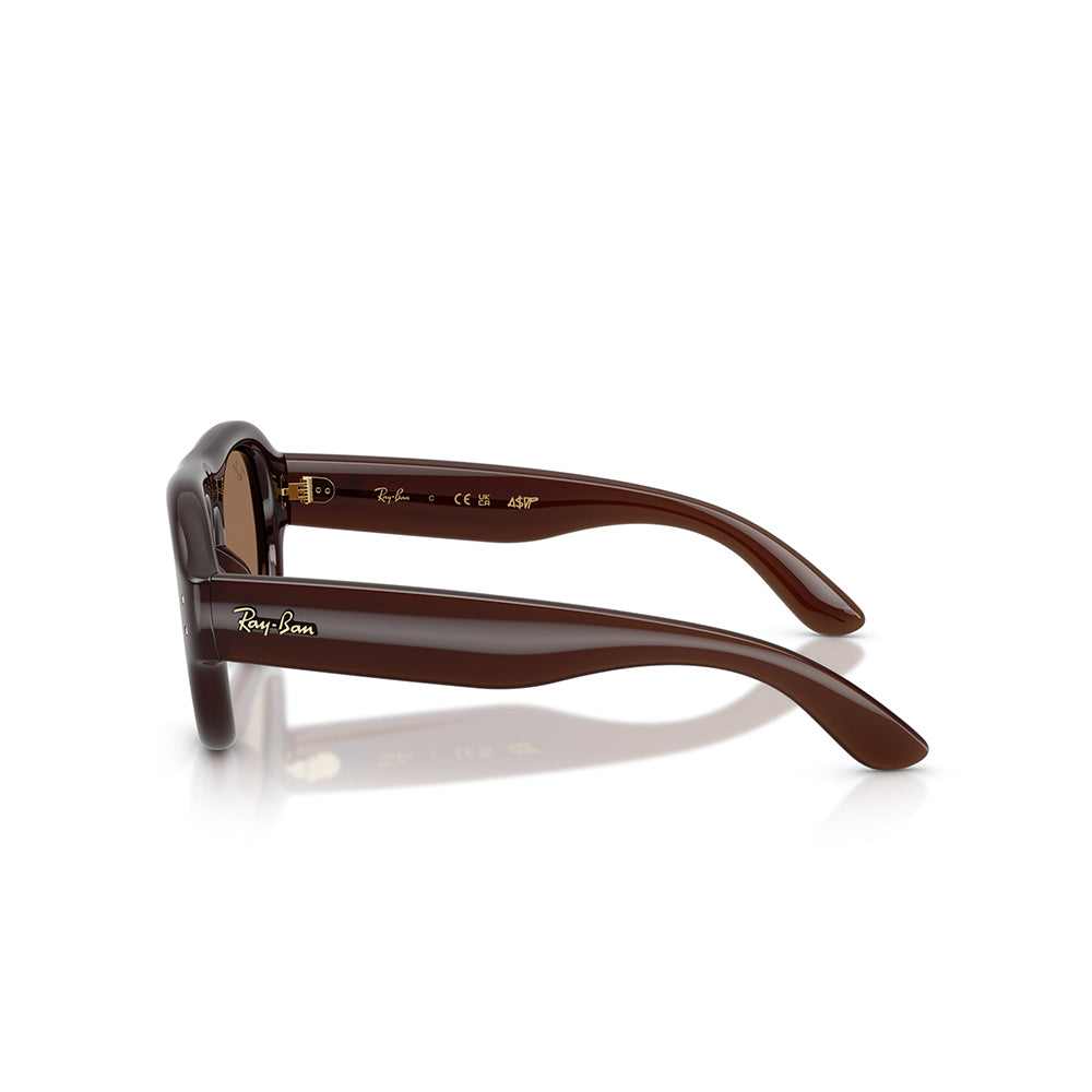 A$AP Rocky x Ray Ban Aviator Puffer - Transparent Brown/Dark Brown