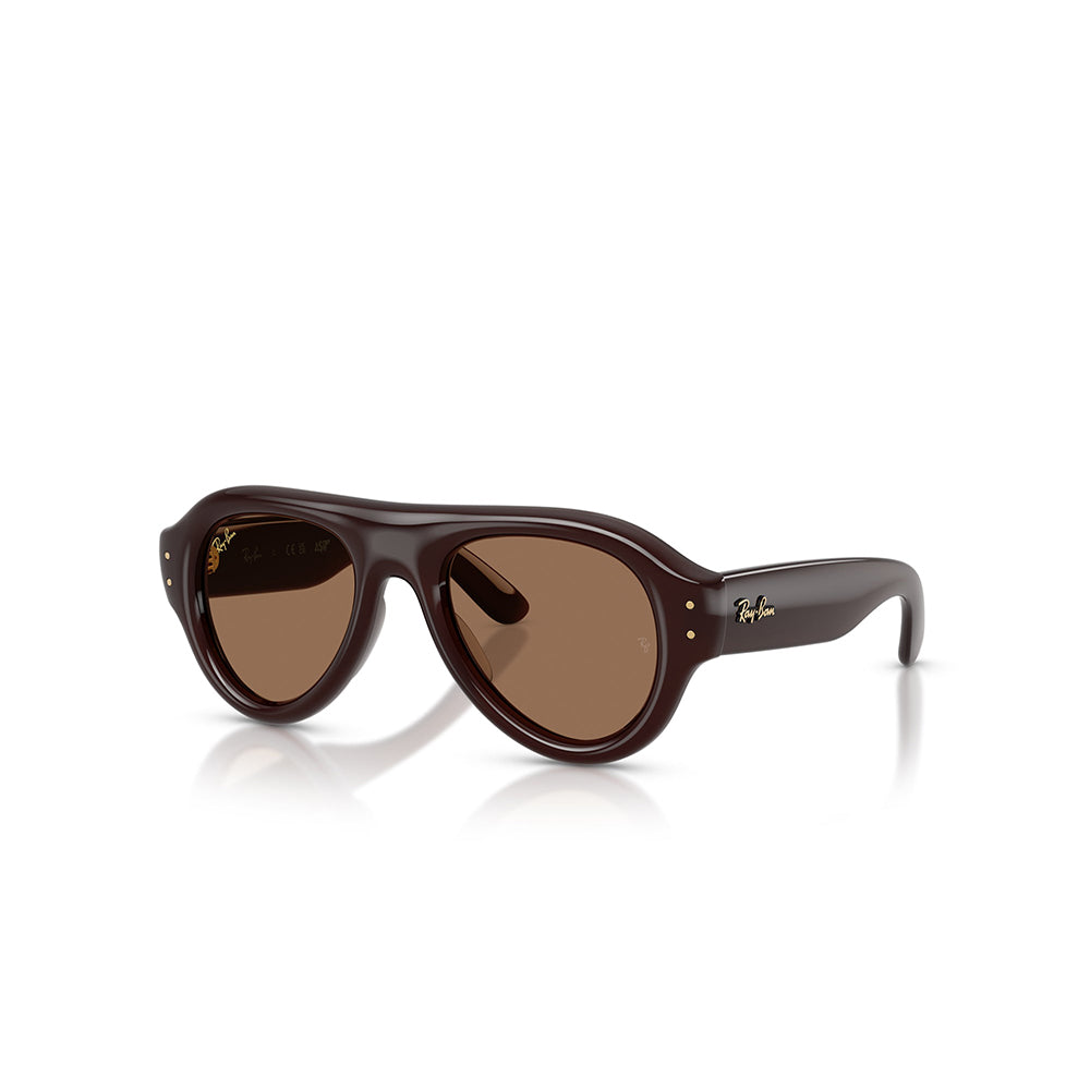 A$AP Rocky x Ray Ban Aviator Puffer - Transparent Brown/Dark Brown