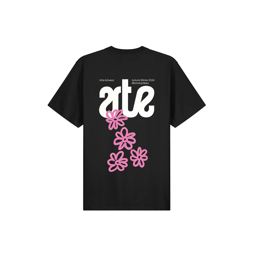 Multiple Flowers T-Shirt (Black)