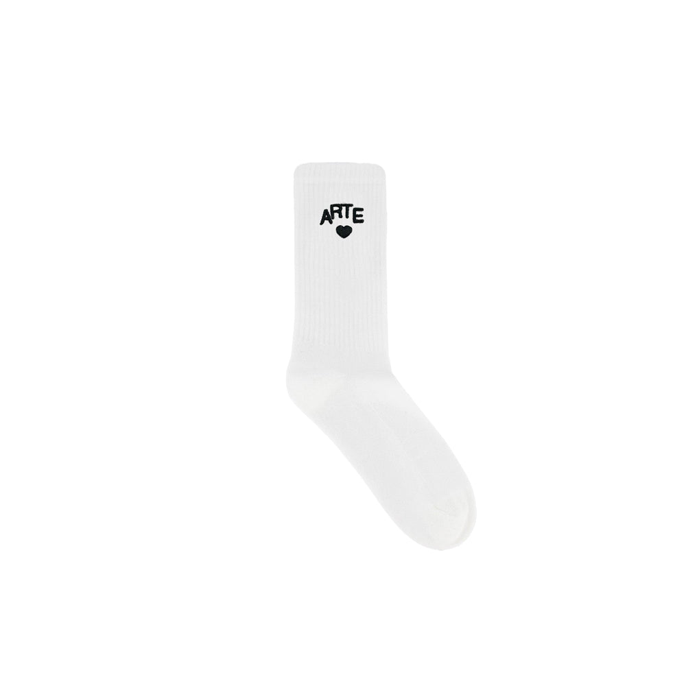 Arte Heart Socks - White