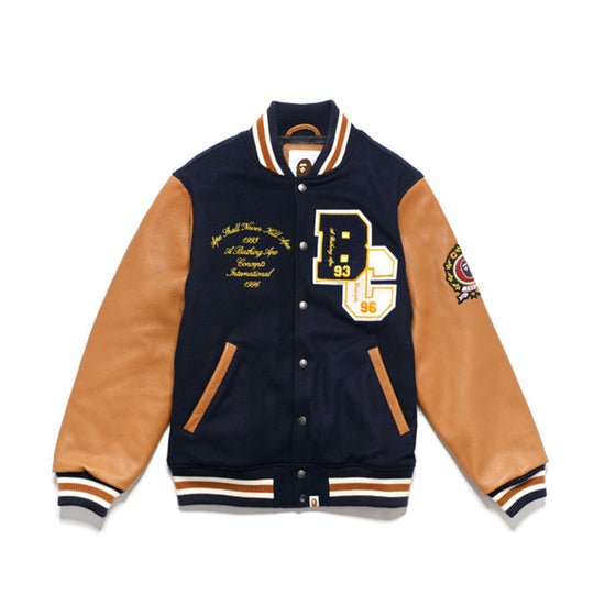 جاكيت BAPE X CONCEPTS VARSITY M (كحلي)