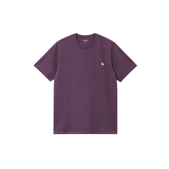 S/S American Script T-Shirt (Huckleberry)