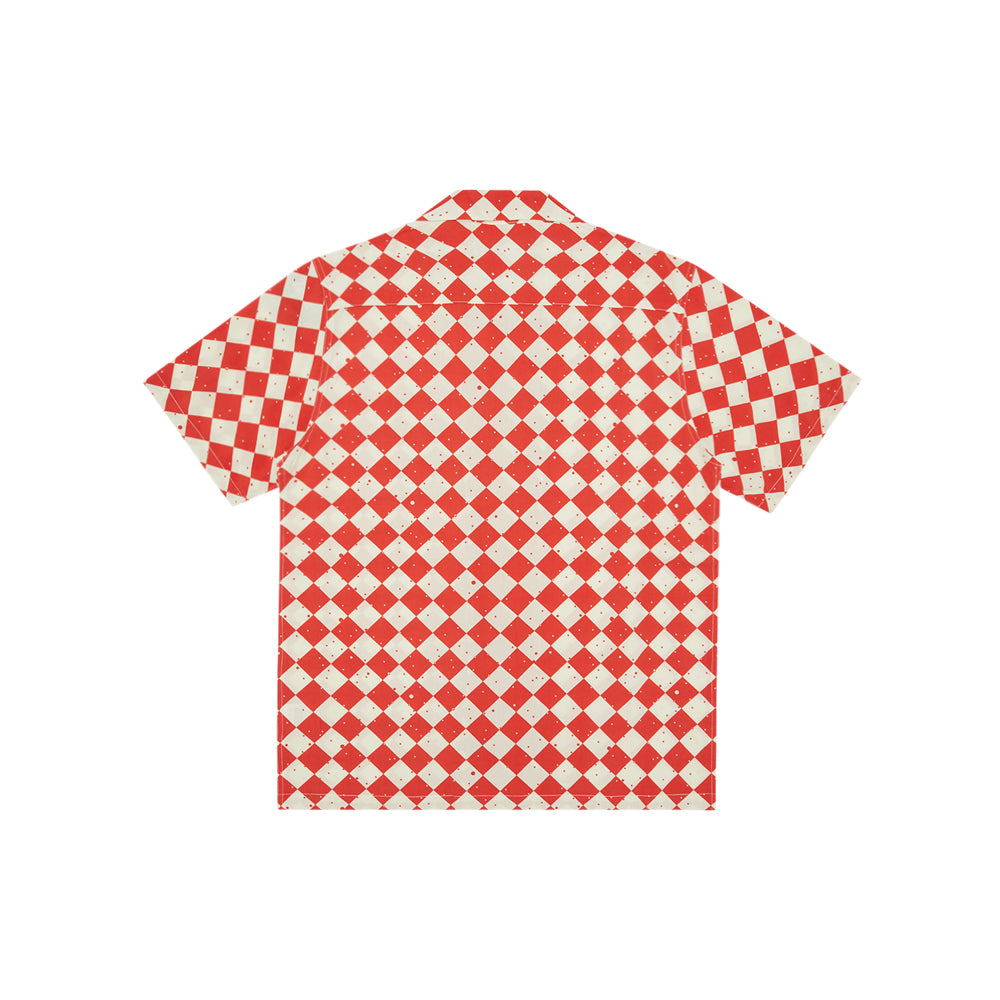 Space Check S/S Shirt (Red)